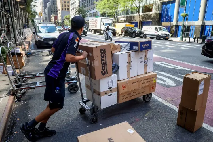 Deliver guy worker employment