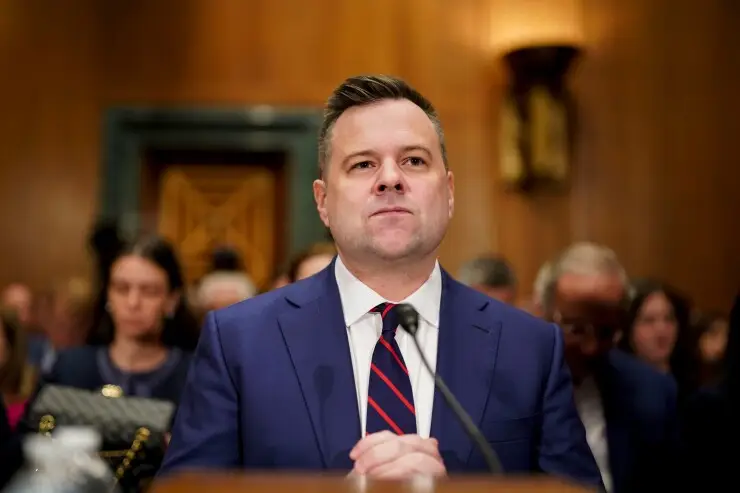 FHFA Director Bill Pulte at his confirmation hearing (front facing)