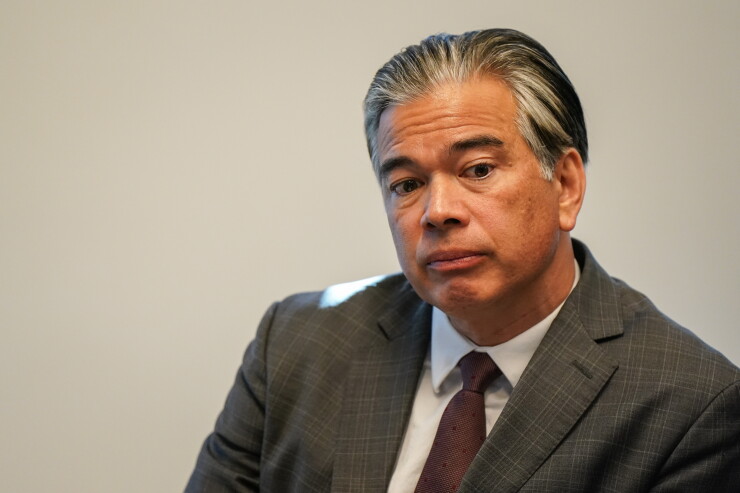 California Attorney General Rob Bonta